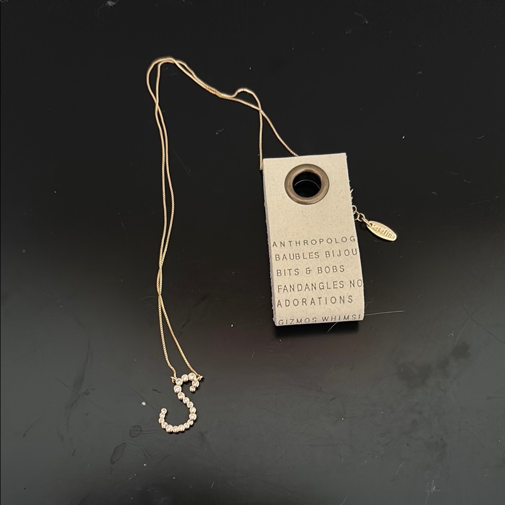Gold Plated ‘S’ Initial Necklace